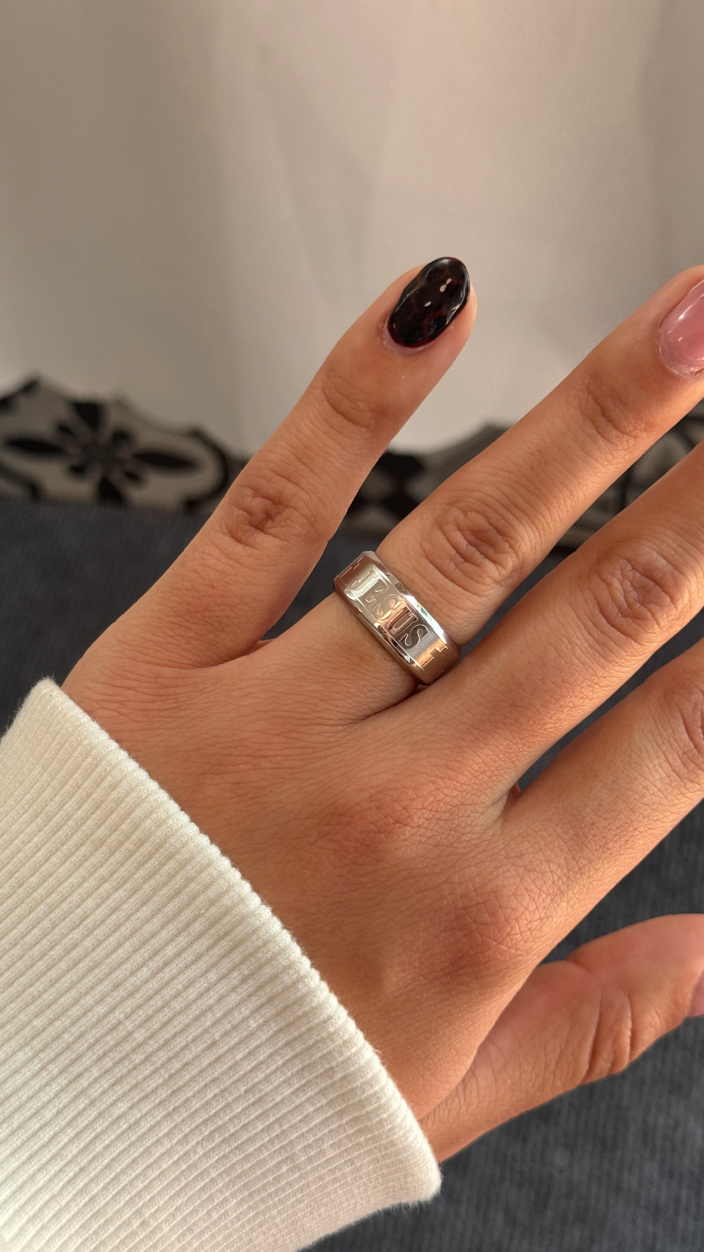ANILLO ACERO JESÚS #034, foto 1 de 4