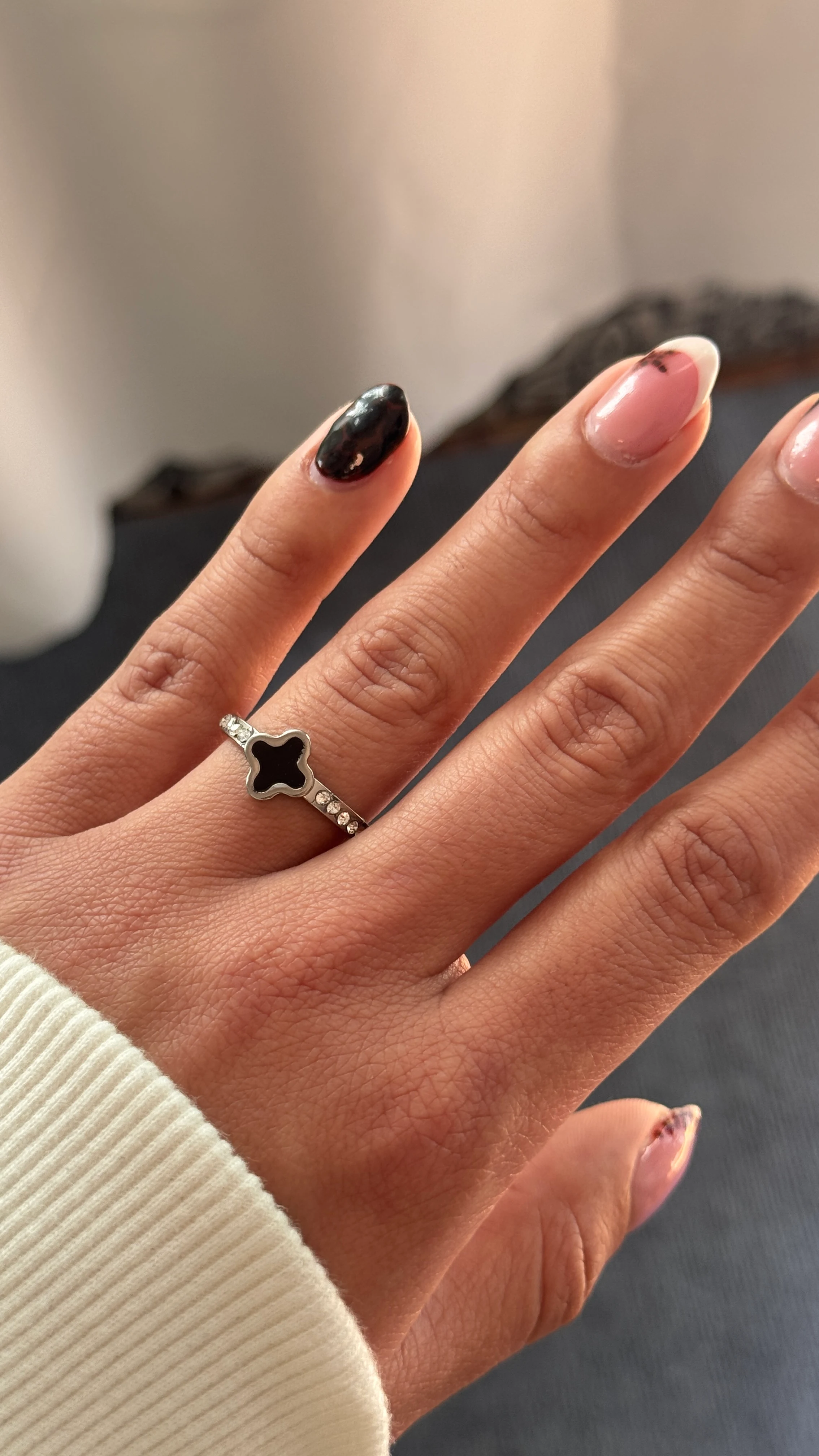 ANILLO ACERO - NEGRO #035, foto 1 de 3