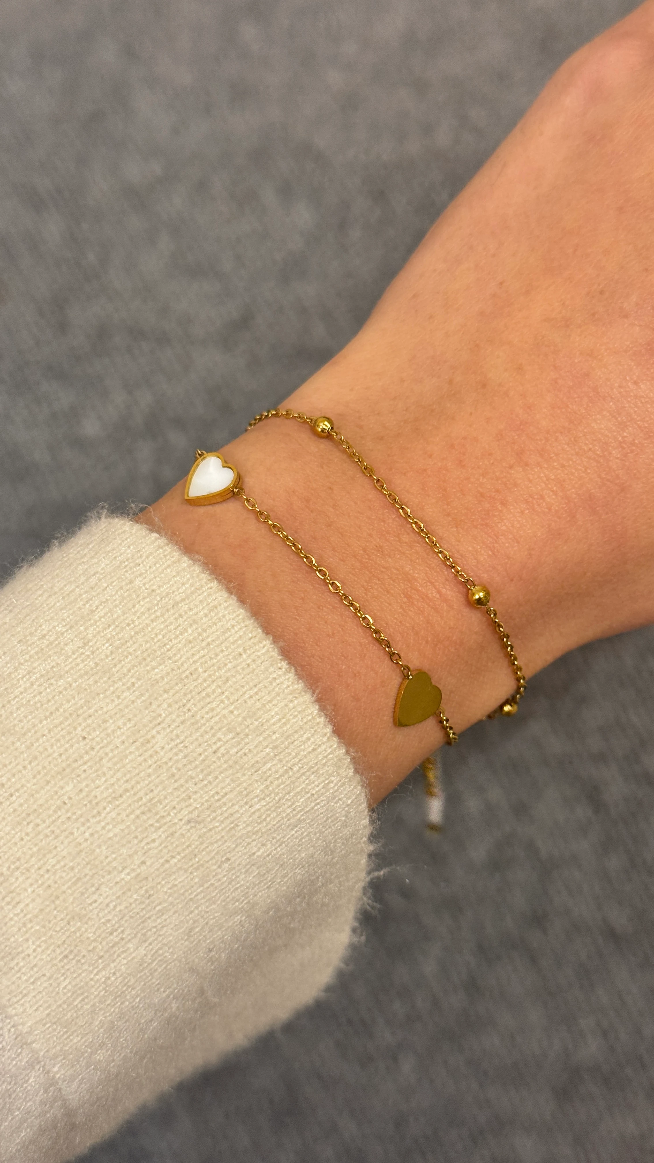 PULSERA CORAZÓN BLANCO #077, foto 1 de 3