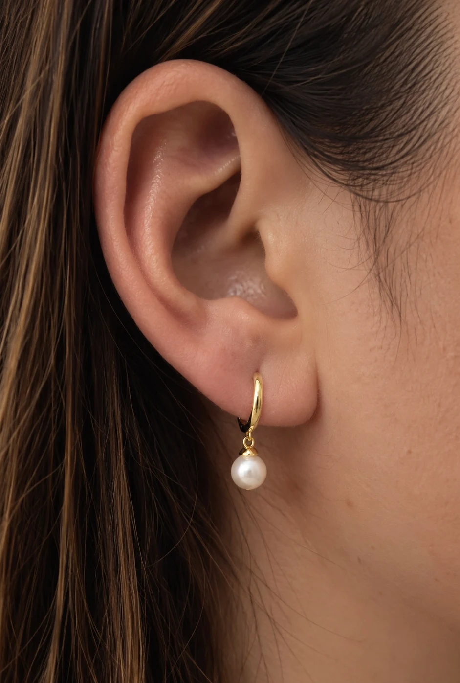 AROS PERLA - ENCHAPADO EN ORO #095, foto 1 de 1
