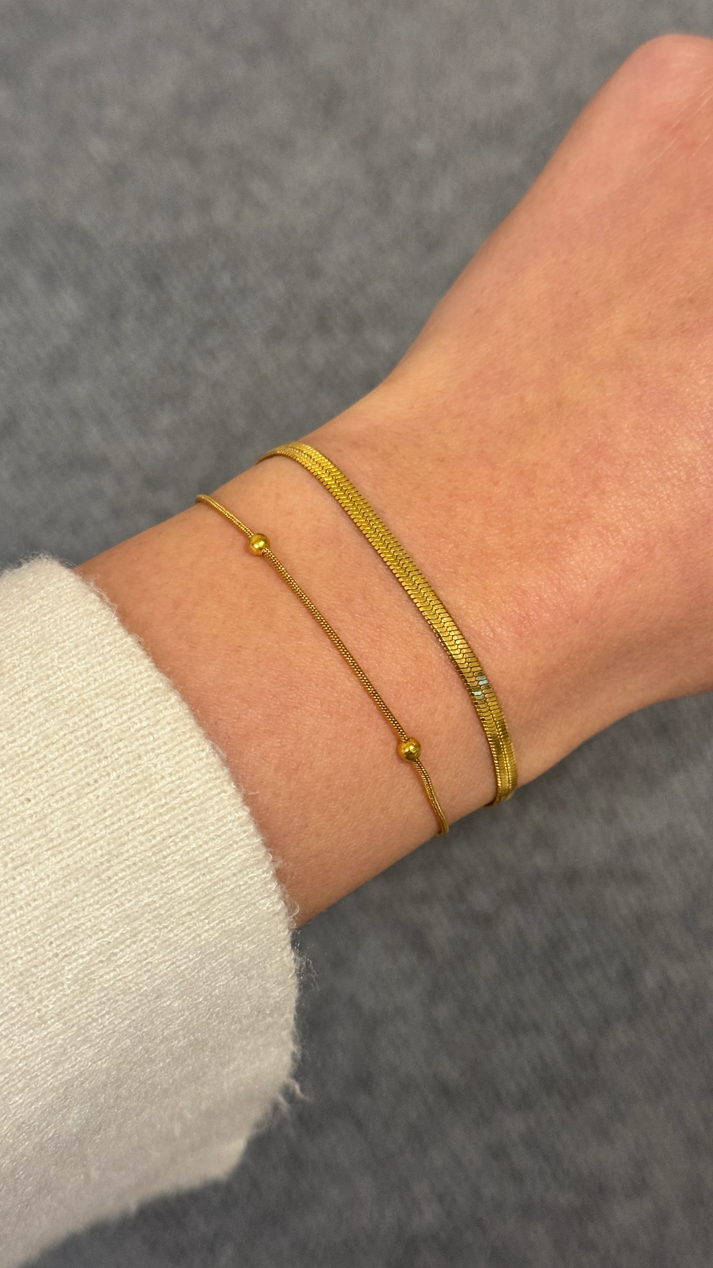 PULSERA ACERO DORADO #076, foto 1 de 3